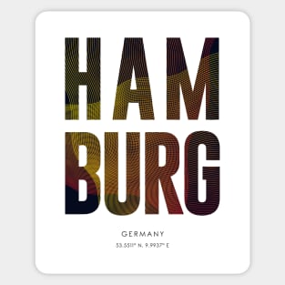 Hamburg City typography Sticker